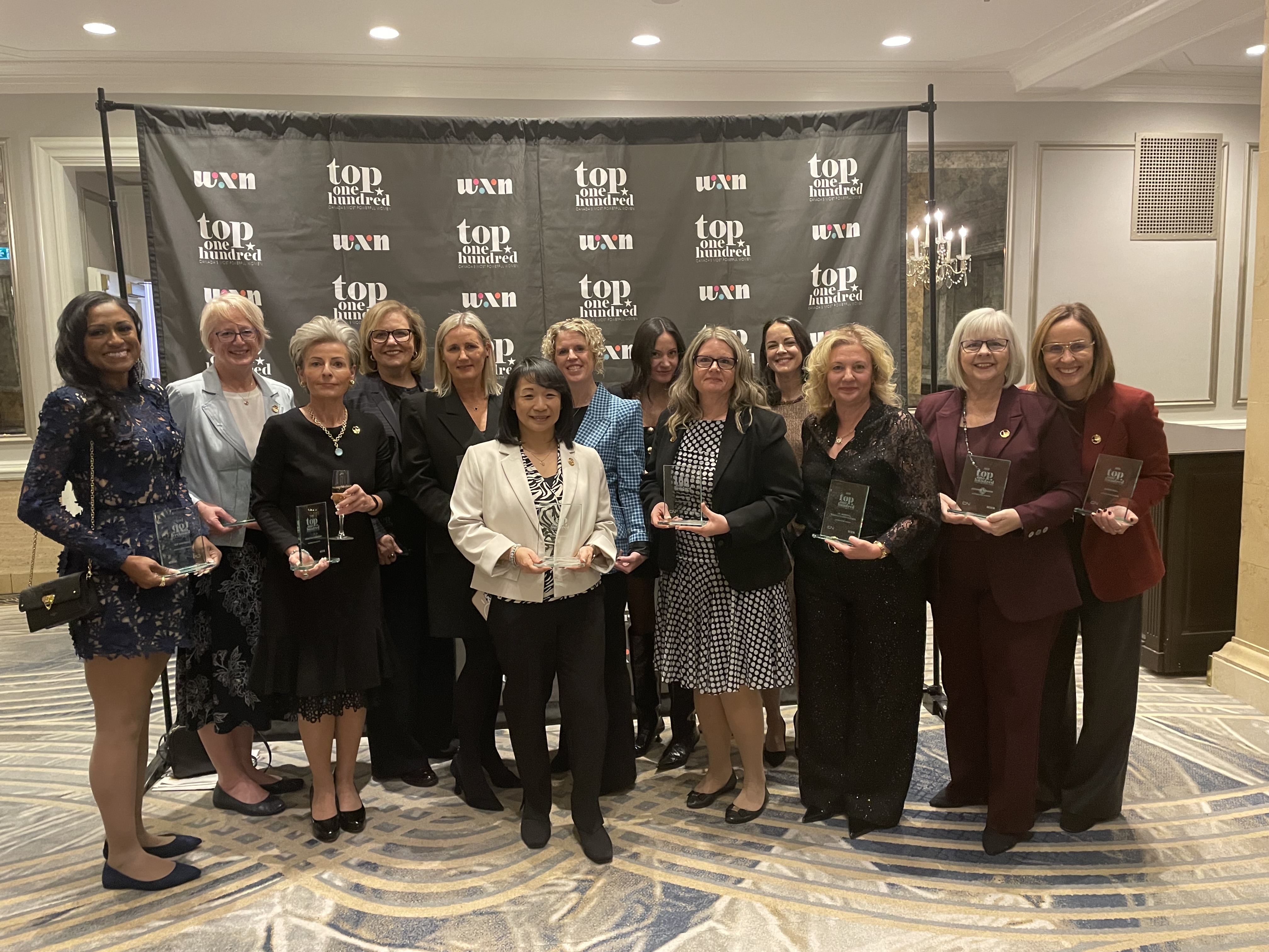 Suzanne and CN's Top Executive Leaders at the 2025 WXN Top 100 Awards in Toronto